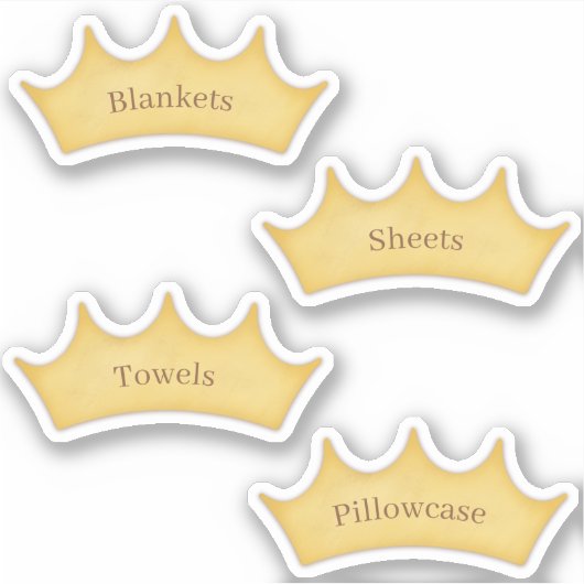 Gepersonaliseerd airytale Room & Closet Storage La Sticker (Voorkant)