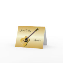 Gepersonaliseerd akoestische gitaar Dank u