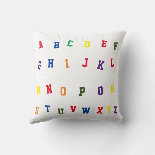 Gepersonaliseerd alfabet kussen (Achterkant)