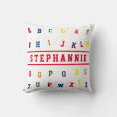 Gepersonaliseerd alfabet kussen (Voorkant)