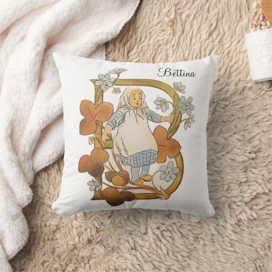 Gepersonaliseerd  alfabet letter B Kussen (Deken)