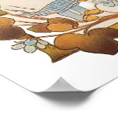 Gepersonaliseerd  alfabet letter B Poster (Hoek)