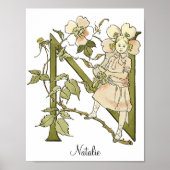 Gepersonaliseerd alfabet letter N Poster (Voorkant)