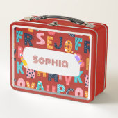 Gepersonaliseerd alfabet plezier - Terug naar scho (Voorkant)