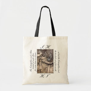 Gepersonaliseerd Alice & Caterpillar Wonderland Ta Tote Bag