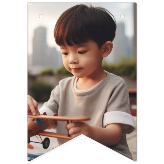 Gepersonaliseerd All-Occasion 16-Flag Foto's Party Vlaggetjes (Tweede vlag)