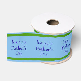 Gepersonaliseerd All-Occasion Blauw en Lentegroen Grosgrain Lint