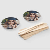 Gepersonaliseerd All Over Afstuderen Foto, Naam en Handwaaier (Niet-gemonteerd)