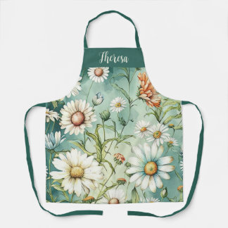 Gepersonaliseerd All-Over Print Schort, Daisy Scho Schort