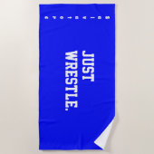 Gepersonaliseerd alleen Wrestle. Strandlaken (Voorkant)