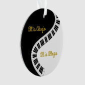 Gepersonaliseerd allen is Adagio, allen is Allegro Ornament (voorkant)