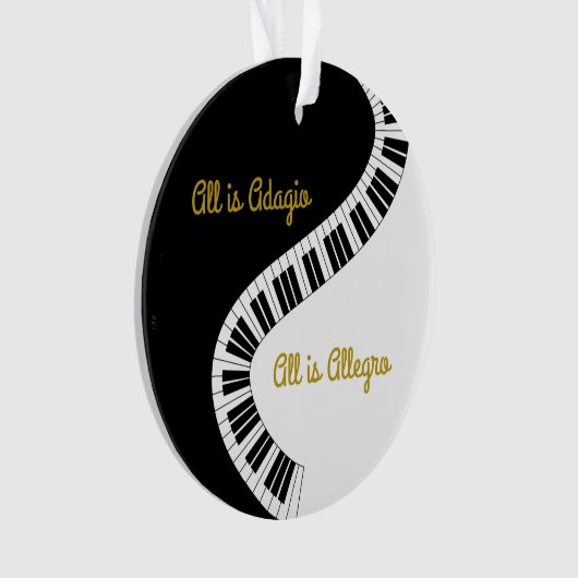 Gepersonaliseerd allen is Adagio, allen is Allegro Ornament (voorkant)