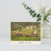 Gepersonaliseerd alligator Briefkaart (Staand voorkant)