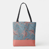 Gepersonaliseerd Allover-gedrukt Dinosaur-Tas Tote Bag (Achterkant)