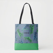 Gepersonaliseerd Allover-gedrukt Dinosaur-Tas Tote Bag (Voorkant)