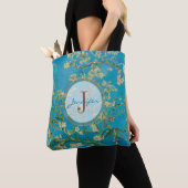 Gepersonaliseerd Almond Blossom Tree Van Gogh Mono Tote Bag (Dichtbij)