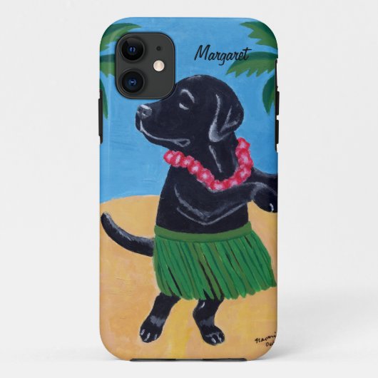 Gepersonaliseerd aloha zwart labschilderen Case-Mate iPhone case (Achterkant)