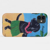 Gepersonaliseerd aloha zwart labschilderen Case-Mate iPhone case (Achterkant (horizontaal))
