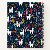 Gepersonaliseerd Alpaca Notitieboek (Achterkant)