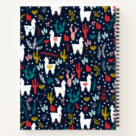 Gepersonaliseerd Alpaca Notitieboek (Achterkant)