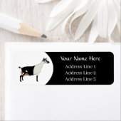 Gepersonaliseerd Alpine Dairy Goat Address Label (Insitu)