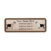 Gepersonaliseerd Alpine Dairy Goat Address Label (Voorkant)