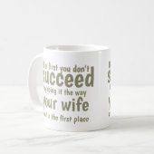 Gepersonaliseerd als het in eerste instantie niet koffiemok (Voorkant links)