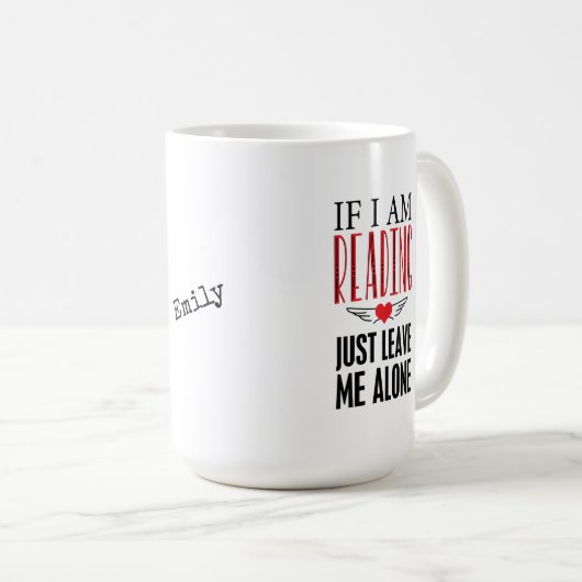 Gepersonaliseerd als ik Bericht 2 Mok leest (Voorkant rechts)