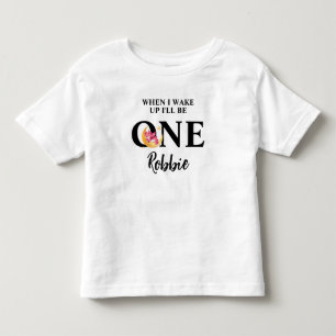 Gepersonaliseerd Als ik wakker word, word ik één Kinder Shirts