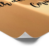 Gepersonaliseerd als je bang bent, ik zal hier zij poster (Hoek)