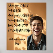 Gepersonaliseerd als je bang bent, ik zal hier zij poster (Voorkant)