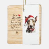 Gepersonaliseerd als liefde je hier had kunnen hou keramisch ornament (Links)