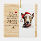 Gepersonaliseerd als liefde je hier had kunnen hou keramisch ornament (Achterkant)