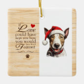 Gepersonaliseerd als liefde je hier had kunnen hou keramisch ornament (Voorkant)