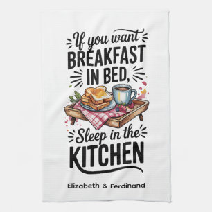 Gepersonaliseerd als u wilt ontbijten op bed... theedoek