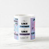 Gepersonaliseerd "als vader als dochter, oh crap" koffiemok (Center)