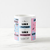 Gepersonaliseerd "als vader als dochter, oh crap" koffiemok (Center)
