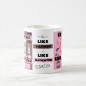 Gepersonaliseerd "als vader als dochter, oh crap" koffiemok (Center)