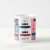 Gepersonaliseerd "als vader als dochter, oh crap" koffiemok (Center)