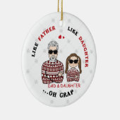 Gepersonaliseerd als vader als dochter Ornament (Rechts)