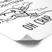 Gepersonaliseerd als vader Net als dochters Poster (Hoek)