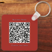 Gepersonaliseerd America 250 Zakelijke QR Code Vie Sleutelhanger (Achterkant)