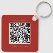 Gepersonaliseerd America 250 Zakelijke QR Code Vie Sleutelhanger (Achterkant)