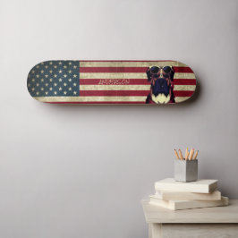 Gepersonaliseerd Amerikaans Bull Dog Skateboard