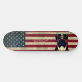 Gepersonaliseerd Amerikaans Bull Dog Skateboard (Horizontaal)