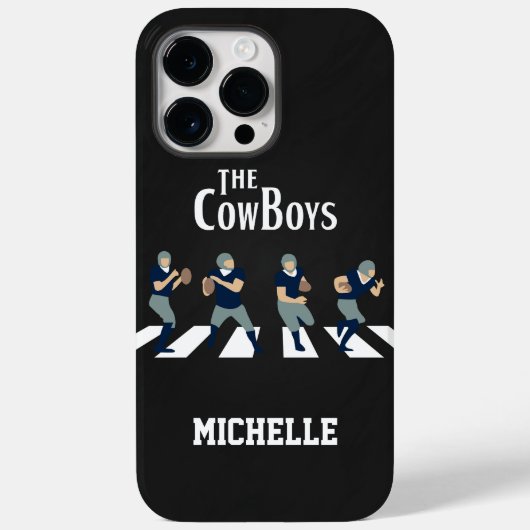 Gepersonaliseerd Amerikaans Football Team Cowboys Case-Mate iPhone Case (Achterkant)