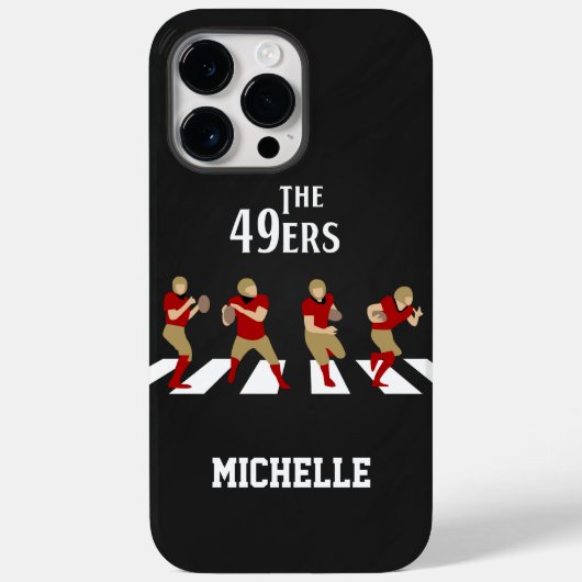 Gepersonaliseerd Amerikaans Football Team San Fran Case-Mate iPhone Case (Achterkant)