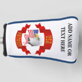 Gepersonaliseerd Amerikaans Patriot Golf Putter Ho Golfheadcover (Voorkant)