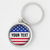 Gepersonaliseerd Amerikaanse Sleutelhanger (Voorkant)
