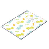 Gepersonaliseerd anananaspatroon notitieboek (Linkerzijde)